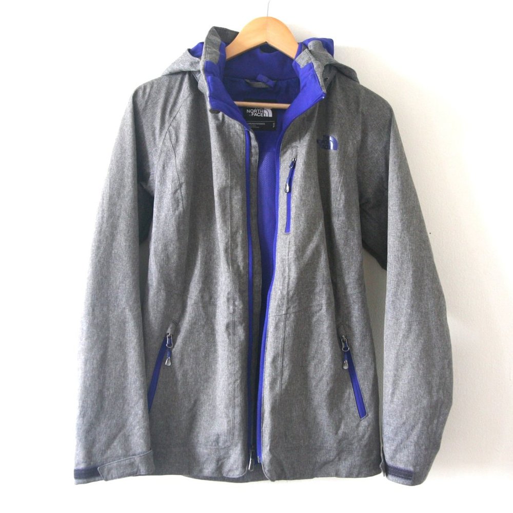 Size S - THE NORTH FACE Women's Gray Waterproof Removable Hood Jacket